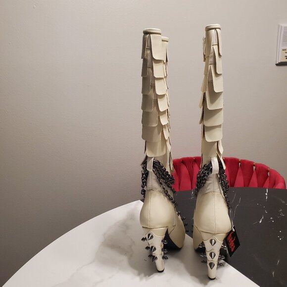 Hades size 6 5 inch caymene steampunk vegan leather boots - Picture 13 of 16